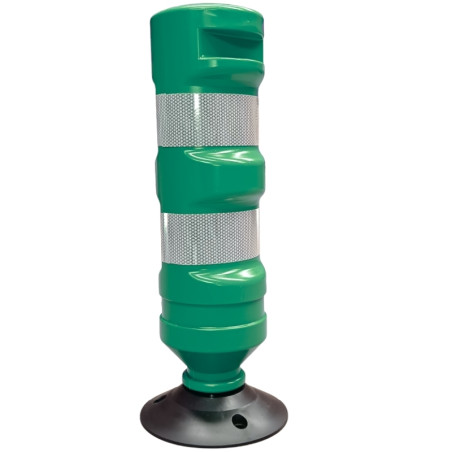 Hito H-75 en polyéthylène flexible vert avec base.