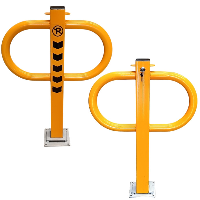 Removable barrier with key lock. 870x630x170 mm