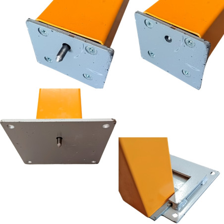 Removable barrier with key lock. 870x630x170 mm
