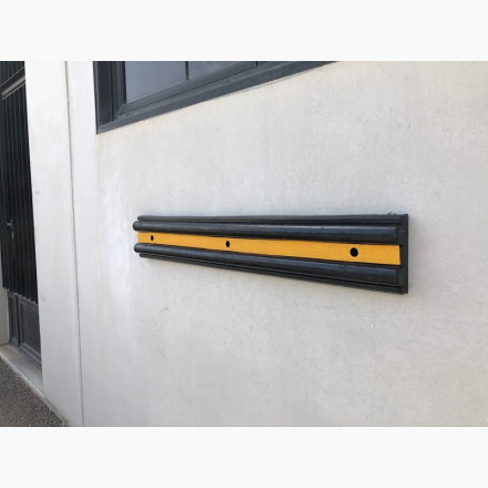 Protecteur en caoutchouc pour mur de parking, 1000x160x52 mm