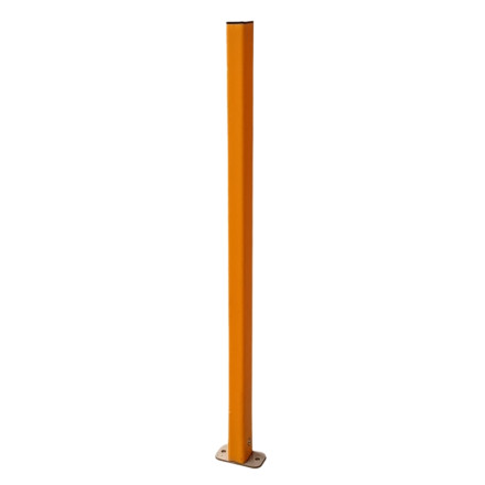 Poste fino 1200 x 75 x 50 c/ base. Amarillo