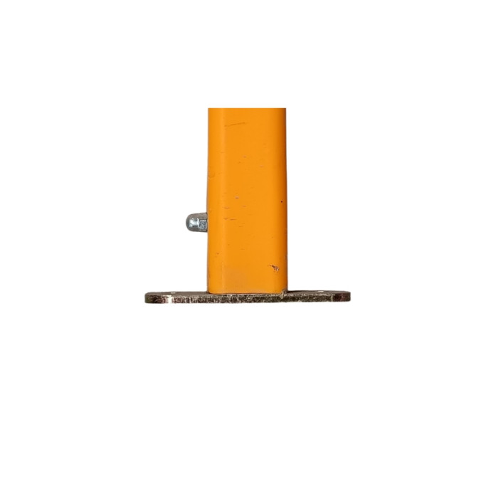 Poste fino 1200 x 75 x 50 com base. Amarelo