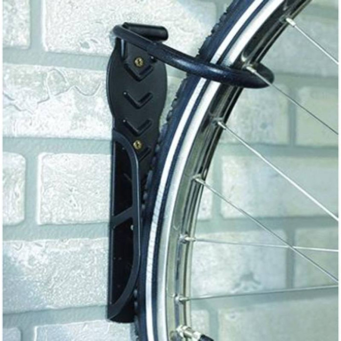 Wall-mounted bicycle hook. Dimensions: 265 x 70 x 125 mm