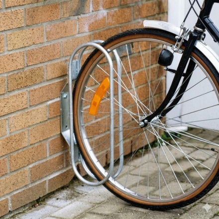 Estacionamento para bicicletas, módulo de 1 lugar. Fixação à parede.