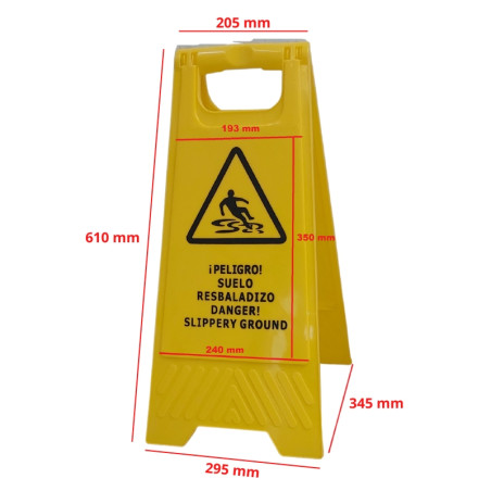 Signalisation au sol avertissement chaussée mouillée