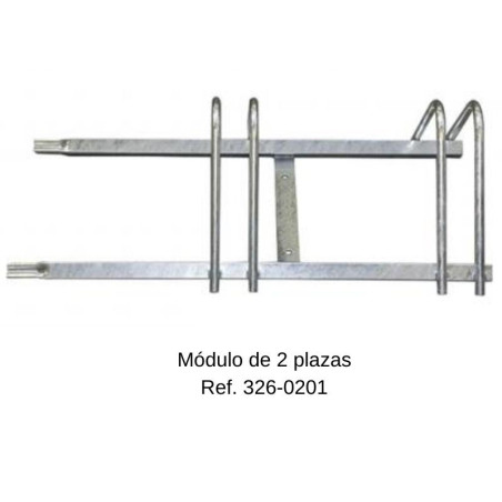 Aparcabicicletas módulo 2 plazas,  850x450x250mm
