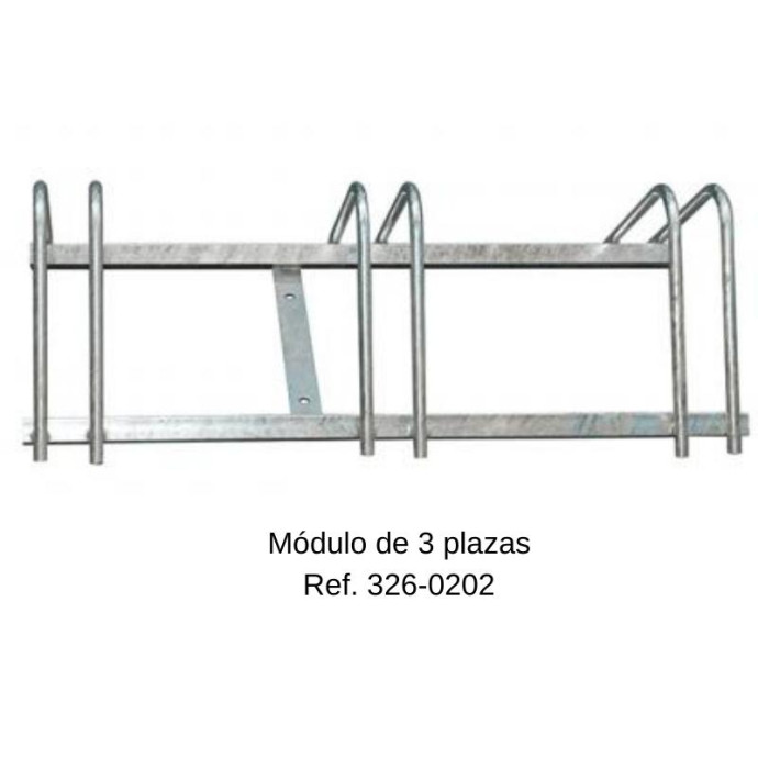 Aparcabicicletas módulo 2 plazas,  850x450x250mm