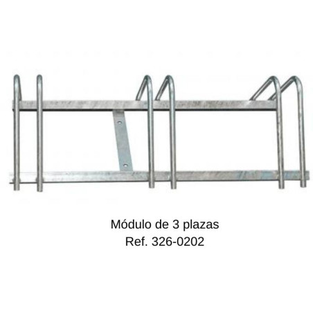 Suporte para bicicletas de 2 lugares, 850x450x250mm.
