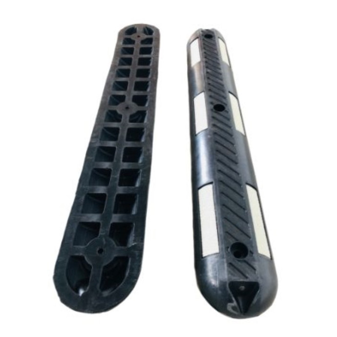Separador de carril bandas blancas, 1000x150x50mm