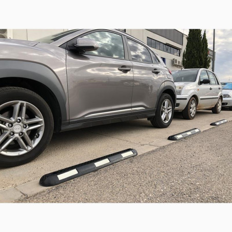 Separador de carril bandas blancas, 1000x150x50mm