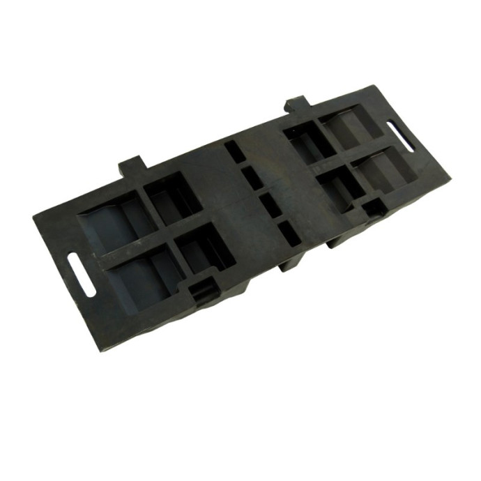 Protezione per tubi SENZA coperchio, 2 canalette, 300x850x85mm.