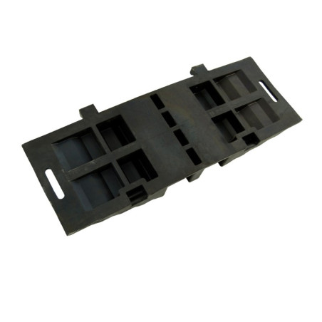 Hose protector WITHOUT cover, 2 channels, 300x850x85mm