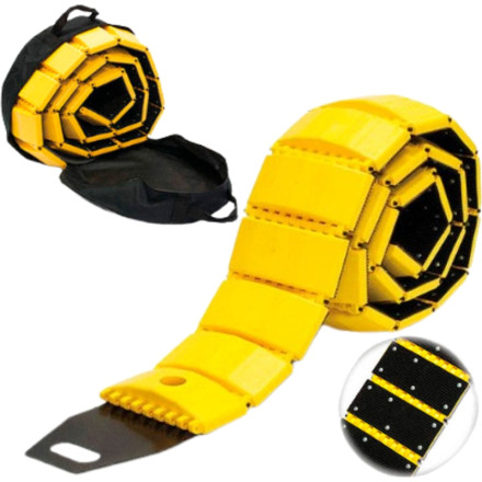 Redutor de velocidade portátil amarelo.