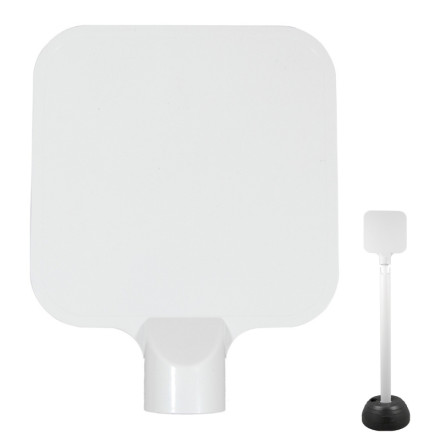 Cartaz branco para poste 304-0069. 220x220mm.