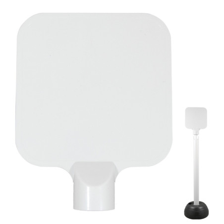 White sign for pole 304-0069. 220x220mm
