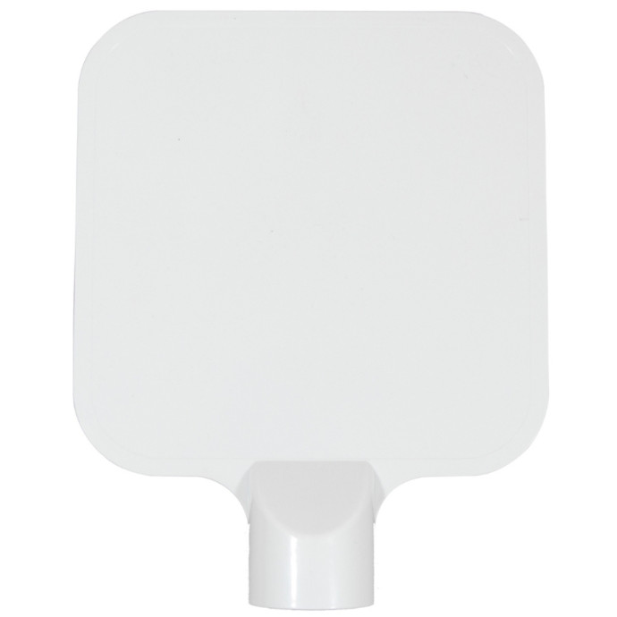 White sign for pole 304-0069. 220x220mm
