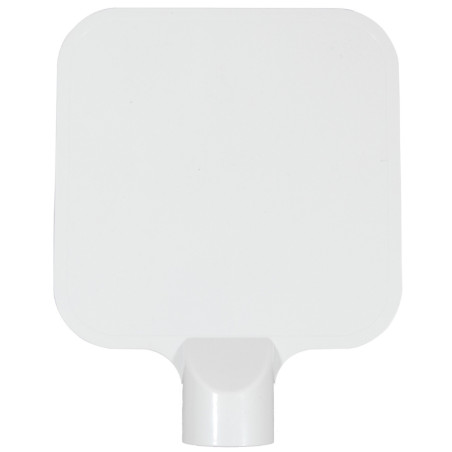 Affiche blanche pour poteau 304-0069. 220x220mm