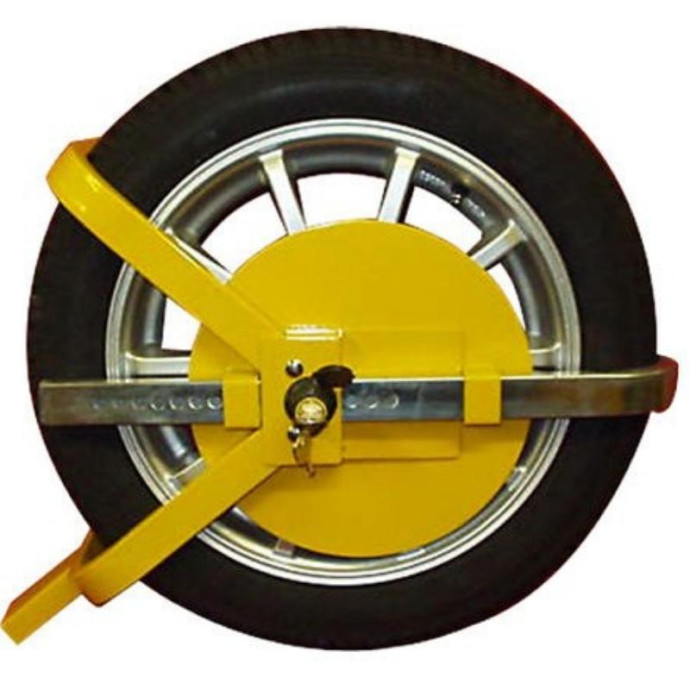 Wheel clamp for wheels from 254 to 407mm.