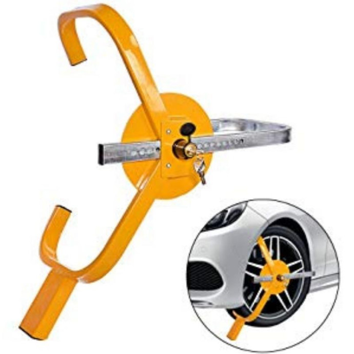 Wheel clamp for wheels from 254 to 407mm.
