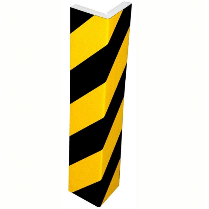 Protector de esquinas para columnas, amarillo/negro 400x75+75x15 mm