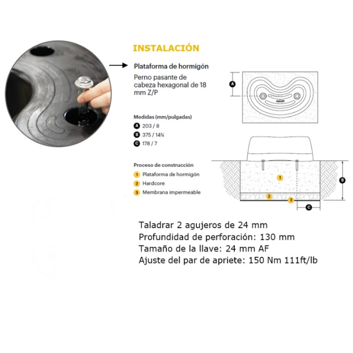 Protector Monoplex para bolardos